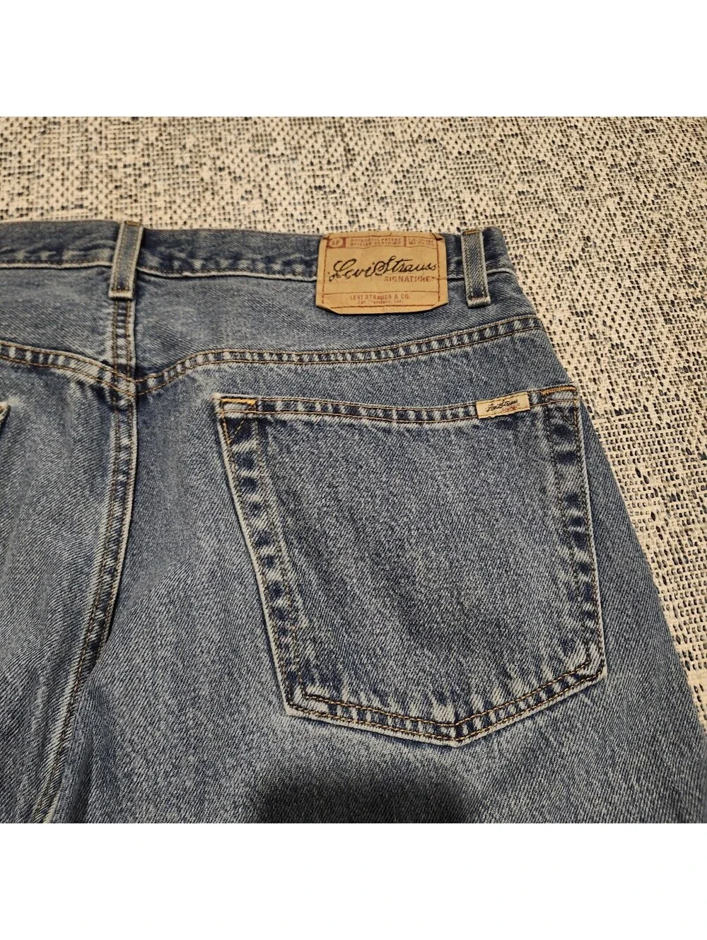 Vtg 2004 Levi's Signature Relaxed Straight Leg Jeans Mens 40x32 Blue Denim Baggy